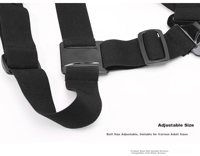 TELESIN Compatible Chest Strap for GoPro, DJI Action 4 5pro/6 Chest Mount, Sports Camera Chest Strap, Insta360 First-Person View Shooting Bracket, Nano Chest Strap 18