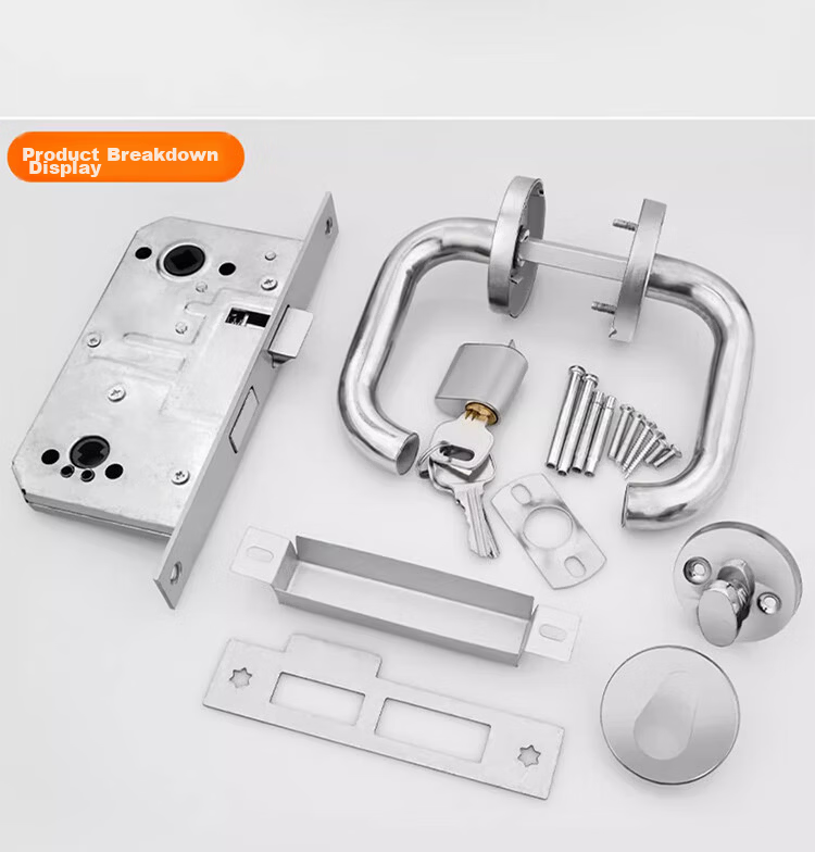 Dipu Fireproof Door Lock Stainless Steel Safety Passage Lock Fire Door Corridor Lock Premium Copper Core Fire Door Lock 16
