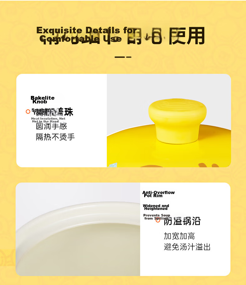 COOKER KING Ceramic Casserole 2.5L Clay Pot Soup Stew Porridge Rice Cooker Gas Stove Compatible 10