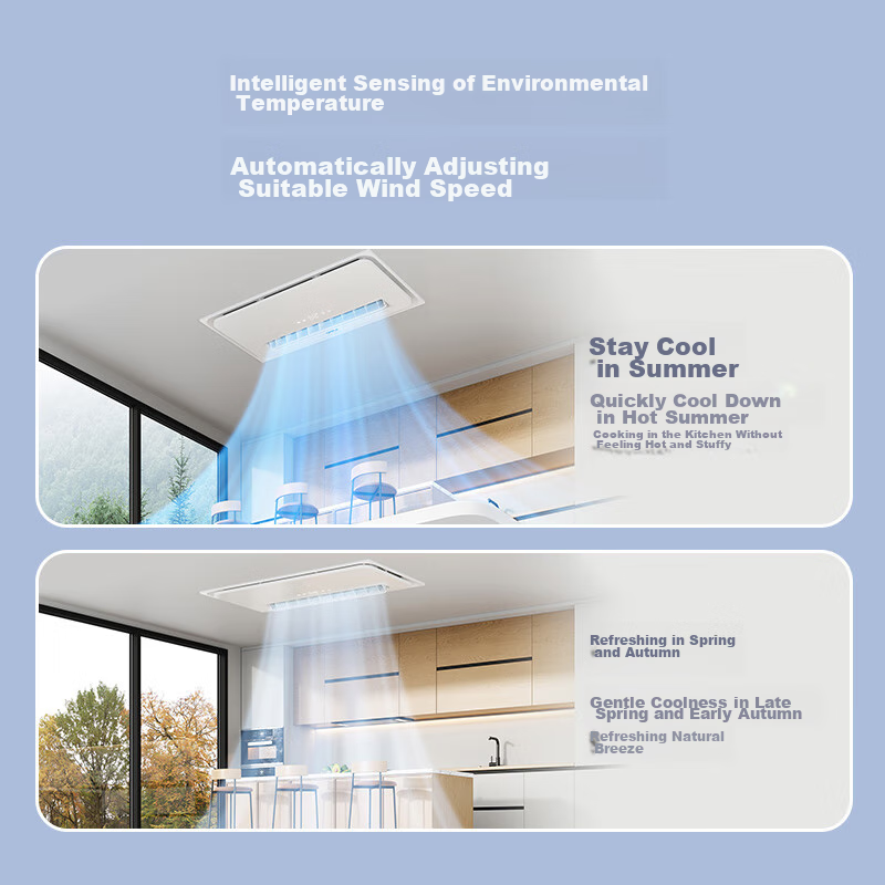 OPPLE Kitchen Cooling Fan, Integrated Ceiling Light And Cooling Fan, JH-BPYFL02i