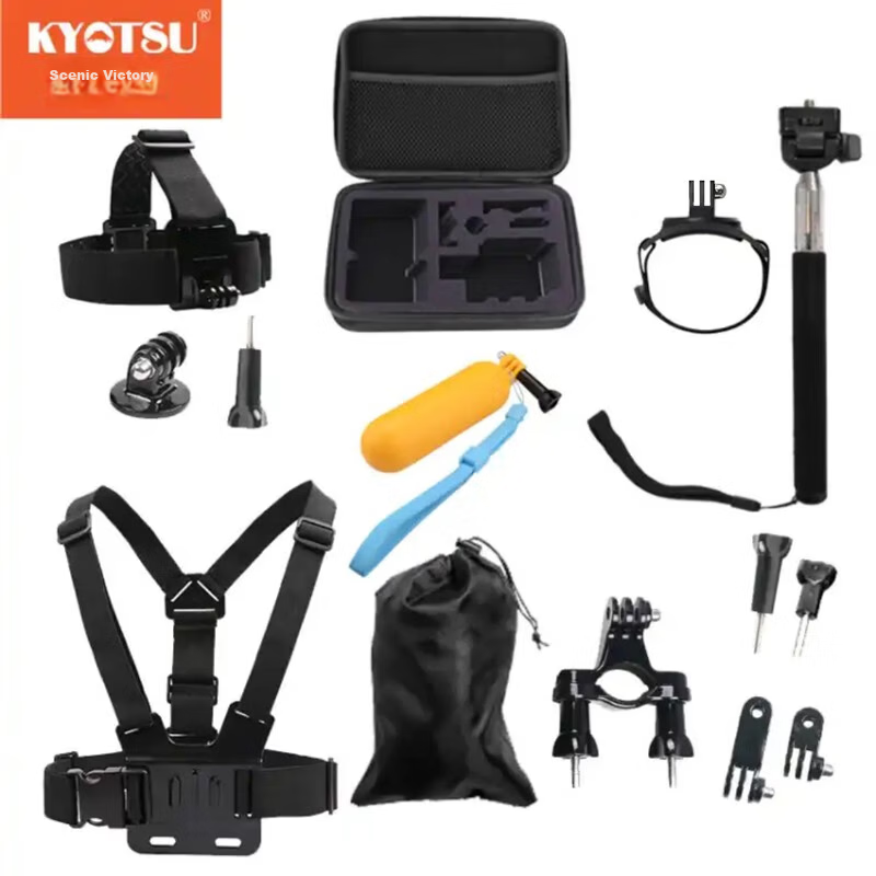 Jingsheng Sports Camera Universal Head Strap for DJI Pocket 4P/4/3/2, Action 6/5 Pro/4/3, GoPro 13/12/11/10 with Three Anti-Slip Rubber Straps