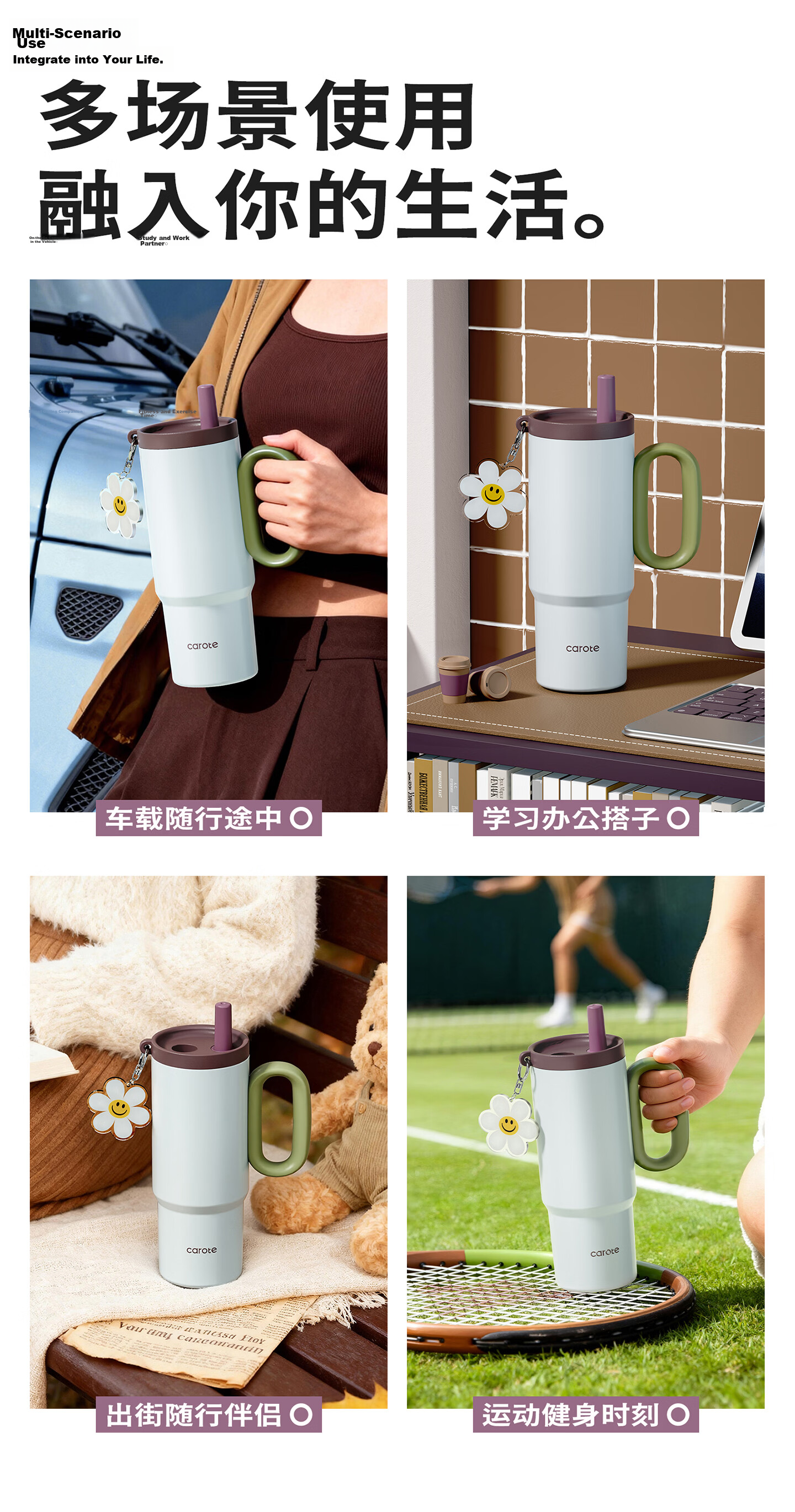 Carrot Straw Insulated Tumbler Large Capacity Water Bottle for Men and Women High-Value New Ice King Cup Car Cup Birthday Gift 16