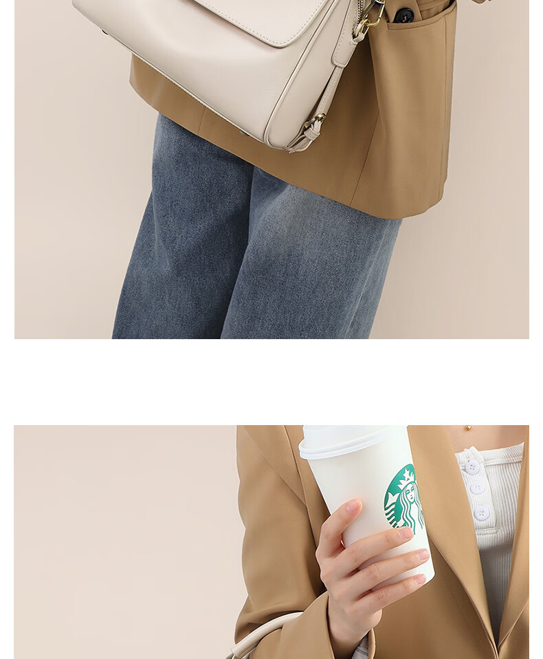 YUYULA Leather Handbag, Women's Crossbody Tote Bag, Large Capacity Brand Shoulder Bag, Practical Birthday And Mother's Day Gift for Mom 6