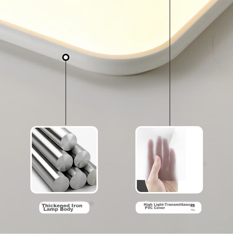 MICOE Eye Protection Lighting LED Ceiling Light for Living Room, High Color Rendering Index, Anti-Blue Light, Zhongshan Lighting White Jade Series 13
