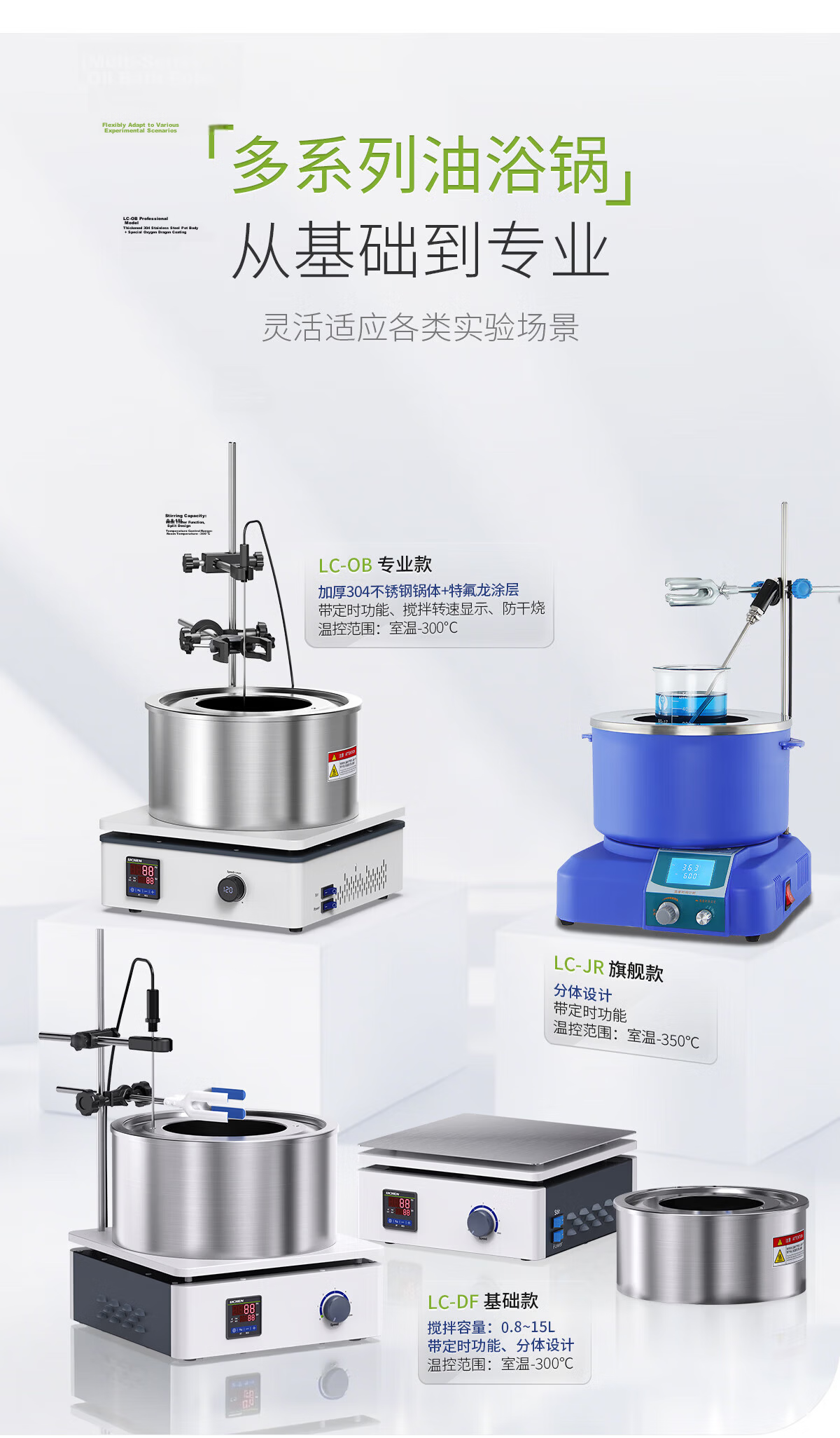 LICHEN Oil Bath Laboratory Heating Magnetic Stirrer Digital Display Constant Temperature Water Bath Oil Heating Pot DF-101Z 3