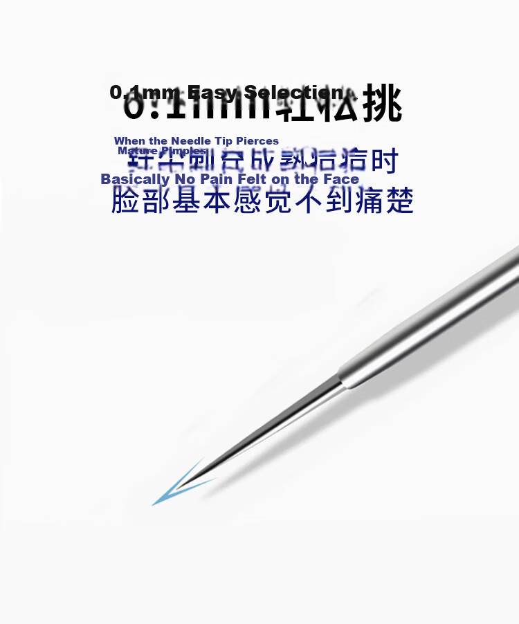 Meifuyu Ultra-Fine No. 5 Blackhead Extractor Tweezers 3-Piece Set for Removing Whiteheads And Acne, Beauty Salon Pimple Extracting Tool MF8725 10
