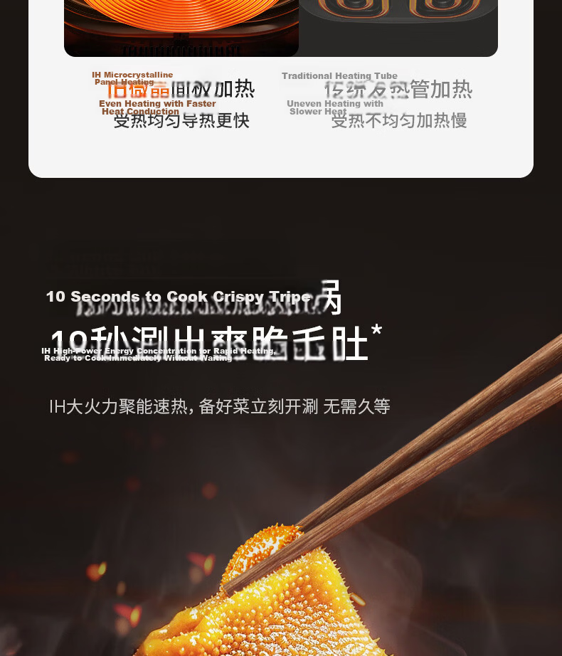 Joyoung 6L Dual-Compartment Electric Hot Pot 2200W Induction Cooker Multi-Function HG60-G855 6