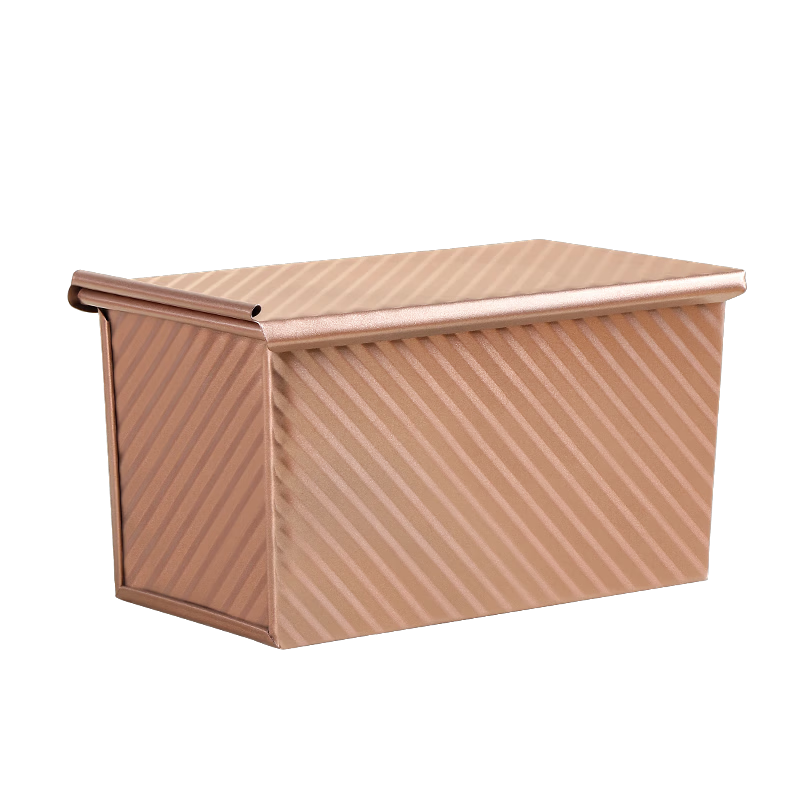 Baijie Low-Sugar Bread Loaf Mold 450g with Lid Oven Baking Cake Toast Box Baking Tool Camping