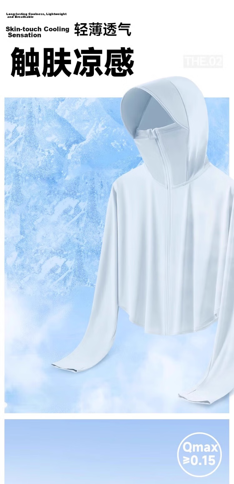 Warrior Ice Silk Sunscreen Jacket for Women 2026 New Summer UV Protection Slim Cape Coat Small Size Sun Protection Clothing 6