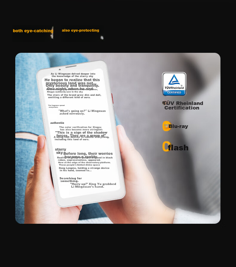 BIGME HiBreak Pro Color 6.13-inch Color E-Ink Screen Smart Eye Protection Phone E-Book Reader Tablet 8+256GB 5G Call Support White 7