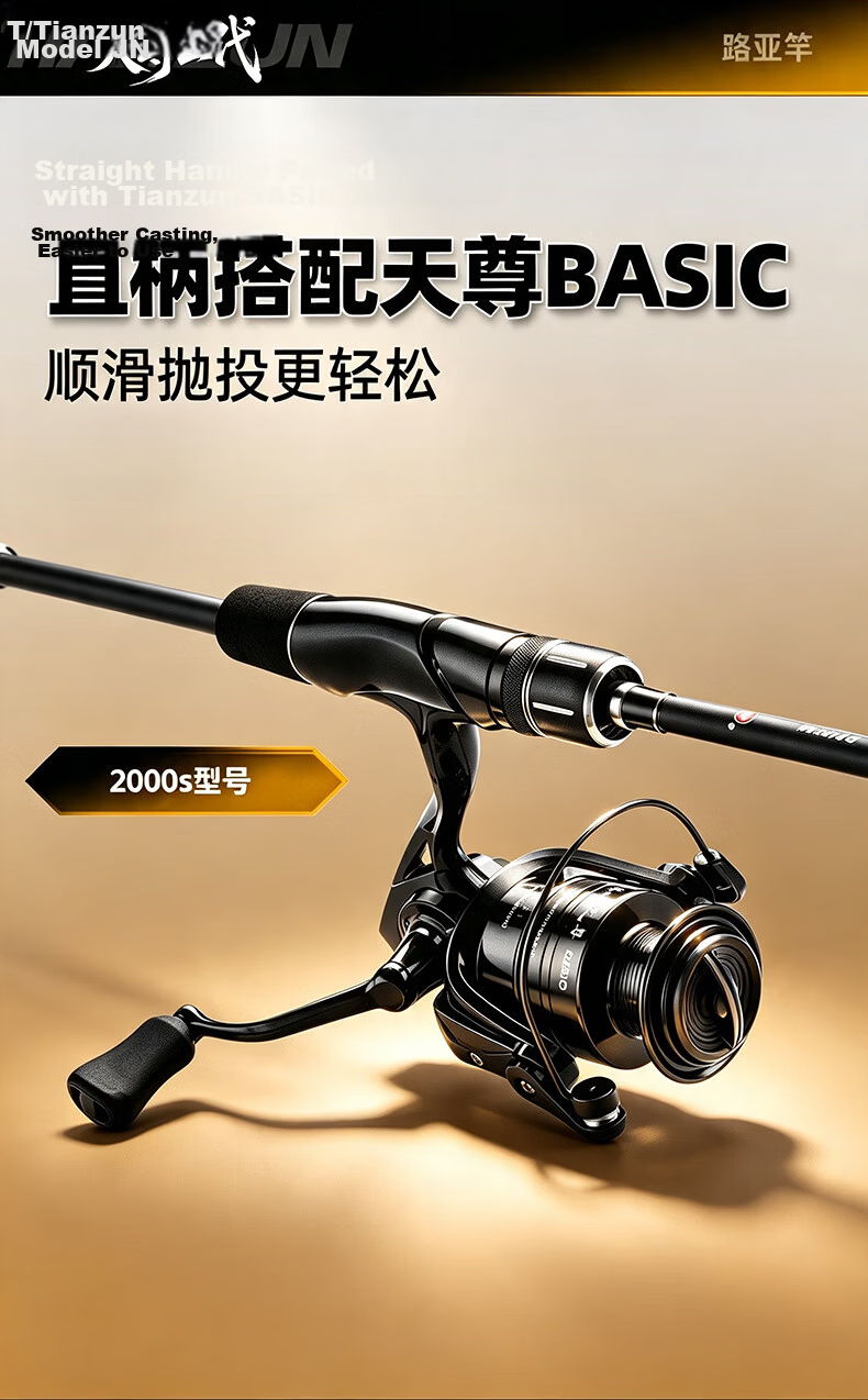 GW Fishing Rod, Versatile Lure Rod, 1.8 Meters, Tianzun Left-Handed Water Drop Reel, Lure Set, Gun Handle, Lure Rod, Fishing Pole, Fishing Tackle 14