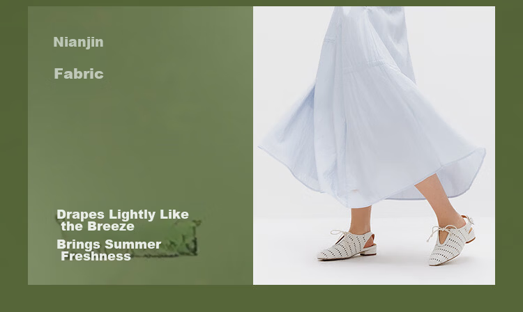 Semir Mall Same Style | Women's Summer 2026 Elegant Bowknot Long Skirt Pure White A-Line Skirt 101326120011 10