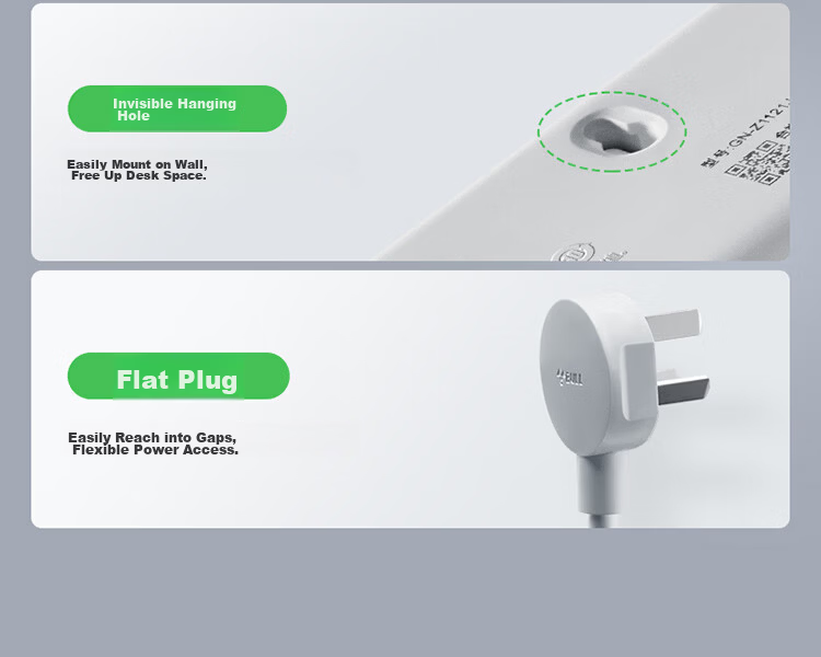 BULL Power Strip / Extension Cord / Surge Protector / Multi-Outlet Strip / Power Board / Cable Reel Z Generation 3 Outlets with Master Switch, 5 Meters Long GN-Z1121J 12