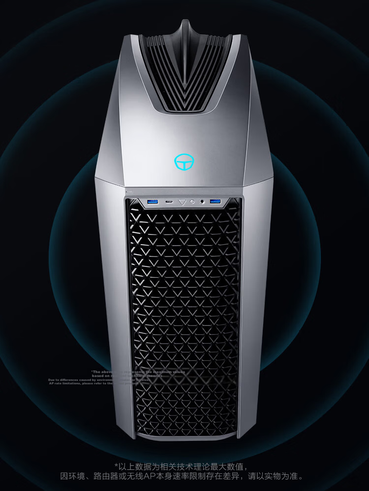 ThundeRobot Black Knight Shark Gaming Desktop Computer (I7-14700F, 32GB DDR5, RTX5070, 1TB, 360mm AIO Liquid Cooler with Side Panel Window) 24