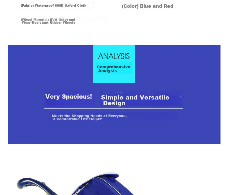 Paiying Shopping Cart, Foldable Hand-Pulled Trolley, Grocery Climbing Aid, Small Cart for Carrying Goods, Portable Pushcart, Annual Meeting Gift 5