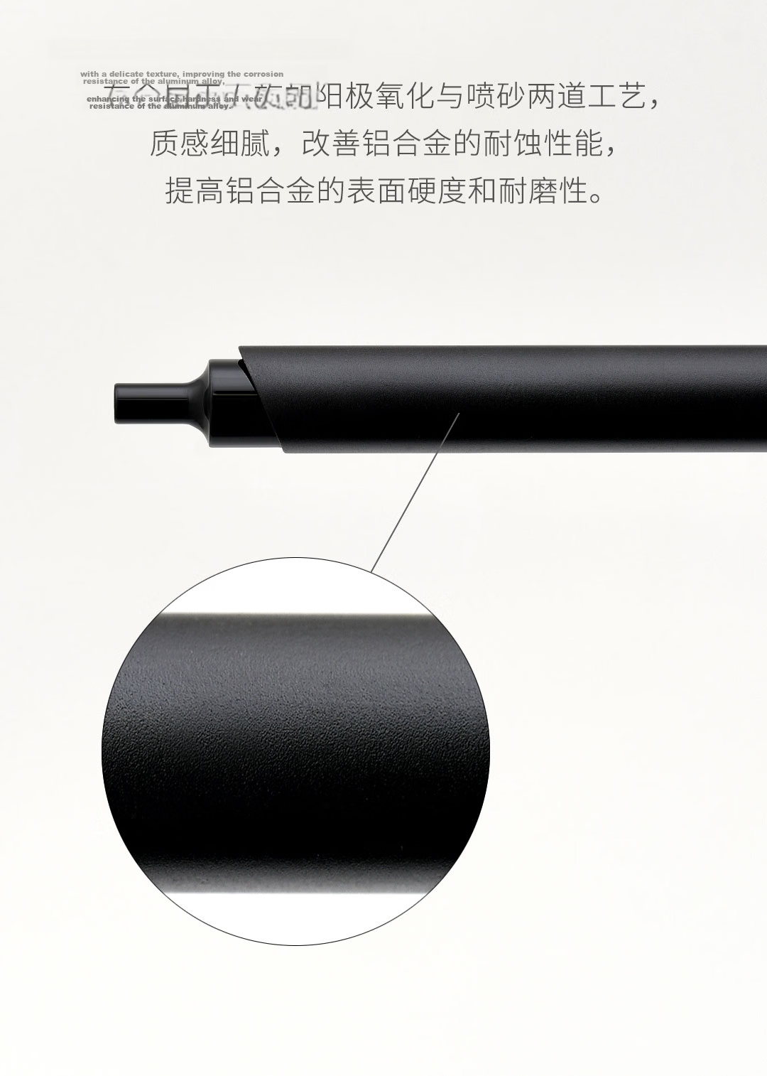 KACO Business Metal Retractable Gel Pen 0.5mm Black Ink Bullet Tip Carbon Pen Kairui Black Barrel 1 Piece/Box K1039 3