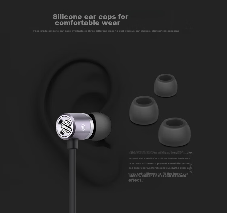 Newman (Newmine) MX660 Metal In-Ear Wired Music Phone Earphones with Remote Control Earphones 3.5mm for Apple Android Computer Tablet Iron Grey 8