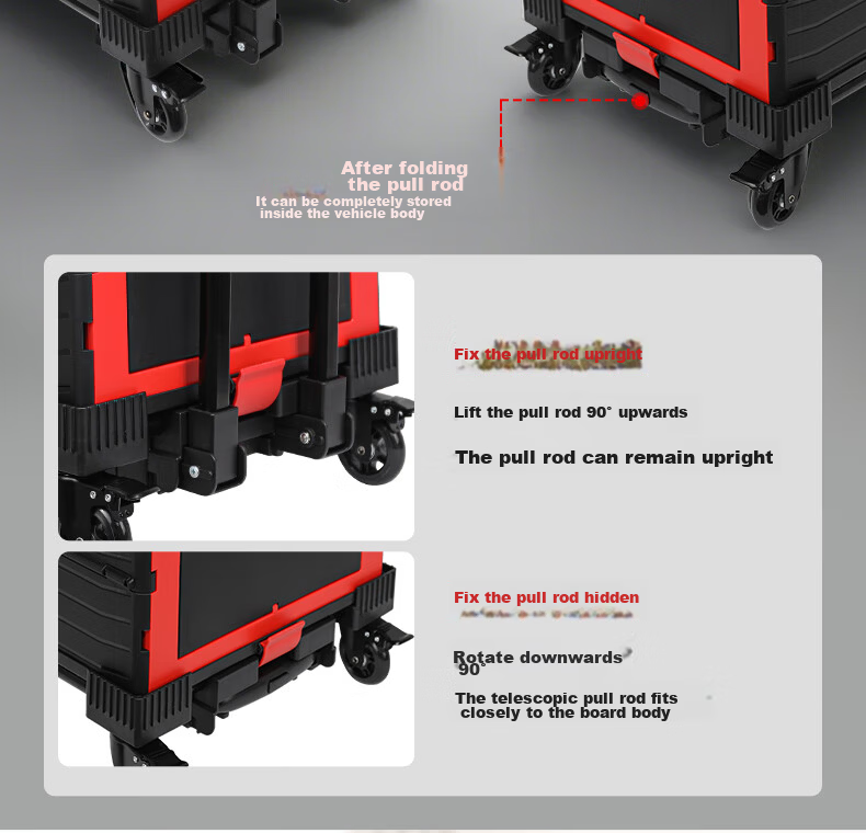 SELORSS Folding Hand Truck, Portable Cart, Trolley for Moving And Cargo, Turtle Cart, Wheeled Cart BY01 10