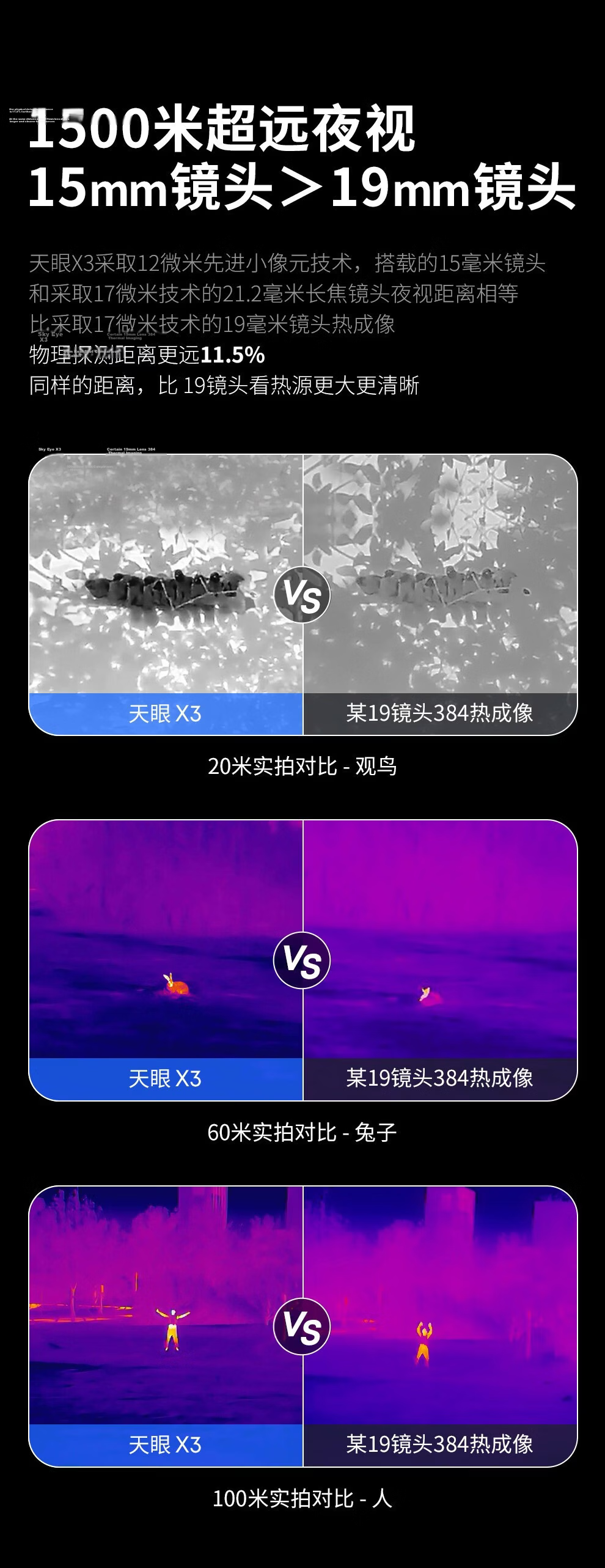 Tianyan X3 Mobile Phone Thermal Imaging Night Vision HD Thermal Imaging Bird Finder Telescope Infrared Thermal Imager 5