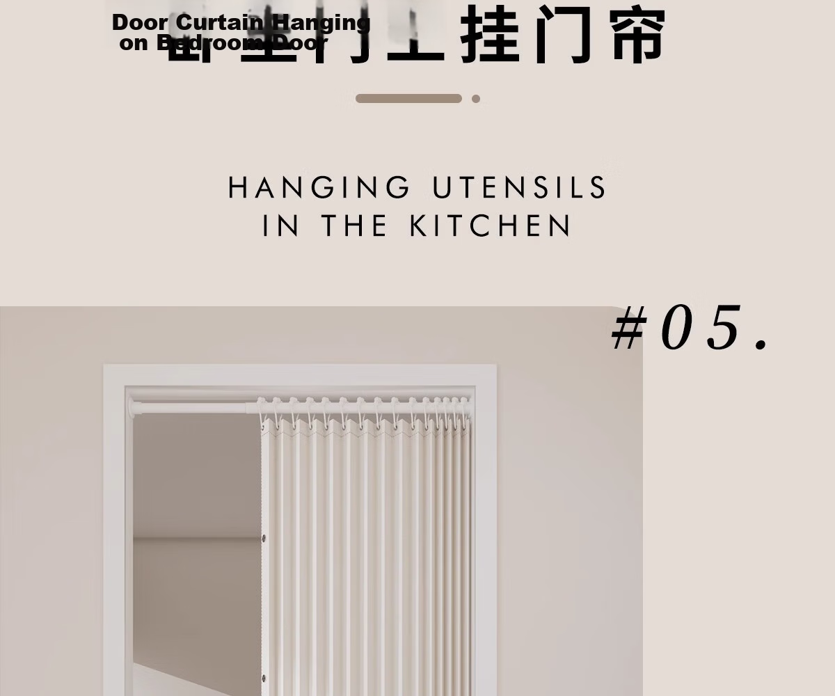 Honglu No-Drill Telescopic Rod No-Installation Clothes Drying Rod Hanger Bedroom Curtain Rod Shower Curtain Rod Door Curtain Rod 24