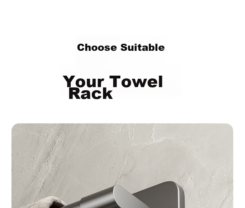 Xinpei Suction Cup Telescopic Towel Rack Bathroom No-Drill Slipper Storage Shelf Bath Towel Organizer Hanging Rod 18