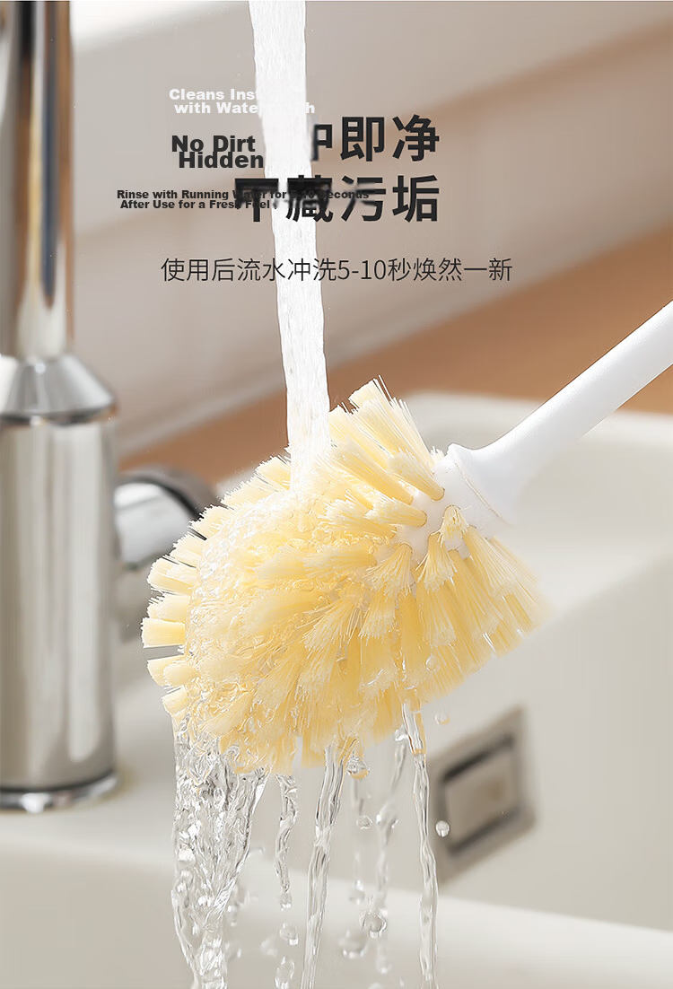 LYNN Long Handle Cup Brush - Stain Cleaning Brush for Cups, Thermos, Bottles, and Tea Cups 10