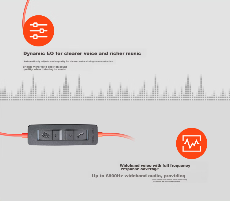 PLANTRONICS C3310 Headset Call Center Customer Service Noise-Cancelling Earphone (TYPE-C/A Interface) for Computer 4