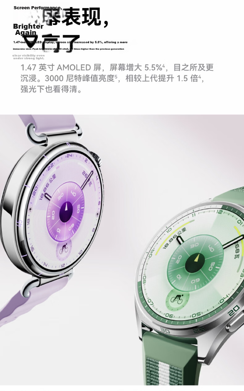 HUAWEI WATCH GT 6 Flowing Purple 41mm Smartwatch Multi-Dimensional Emotional Health New Cycling Experience Huawei GT6 Watch GT5 Upgrade 11