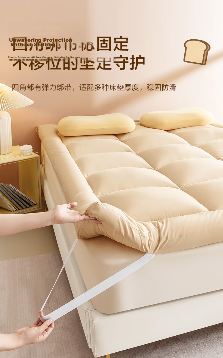 JD Original Warm Sheep Bedding, Class A Cold Winter Warm Lambswool Fabric, Thickened Mattress Pad, 1.8x2m, Warm Brow 12