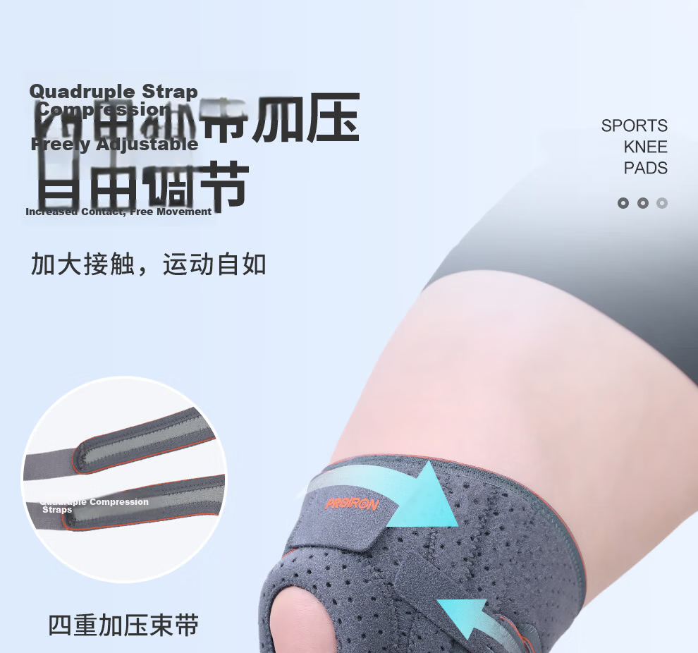 PROIRON Knee Brace for Sports, Men And Women, Running, Basketball, Badminton, Hiking, Specialized for Patella And Meniscus 6