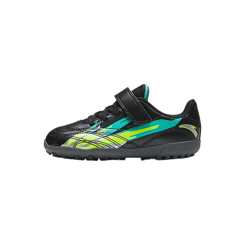ANTA Children's Sports Shoes for Boys, Autumn Season, Velcro, Molded Studs, Practical Non-Slip Soccer Cleats A12529940J