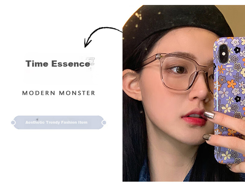LESCA LUNETIER Gm Black Frame Glasses for Men, Prescription Available, Square Thick Frame, Cool And Stylish, Anti-Blue Light, Large Face, Non-Prescription Eyewear 5