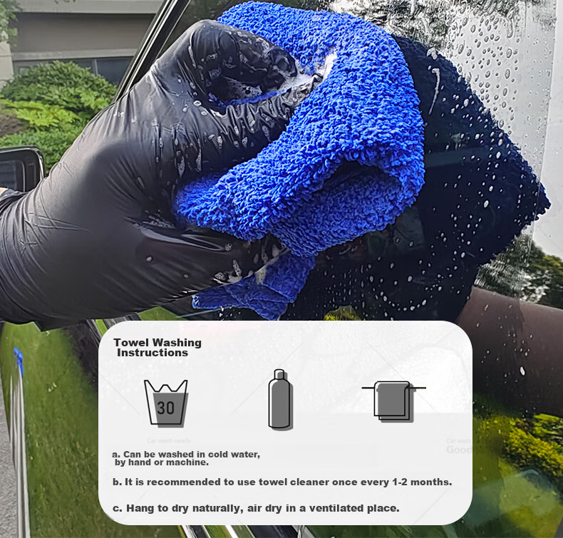 Good Weather Cleaning Cloths for Car Washing, Glass Cleaning, Housekeeping, Janitorial Work, And General Cleaning - Blue, 10 Pieces, 30*70 Cm 7