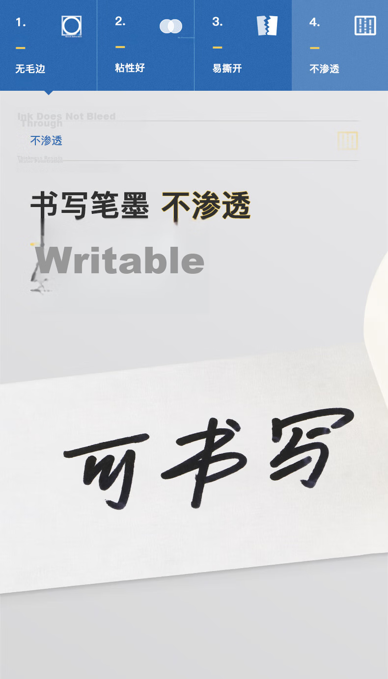 Master Package Masking Tape 100mm x 50m - Paint Protection, Seamless Art Tape, Color Separation, Hand Tear, Wall-Friendly 6