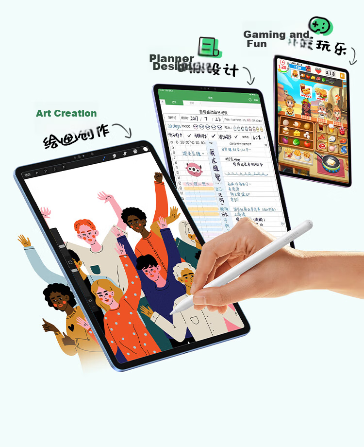 UGREEN Capacitive Stylus Touch Pen [Number Display Version], Compatible with 2026 IPad Pro/Air 8/Mini7/iPad11, Magnetic IPad Pen, Apple Pencil 21