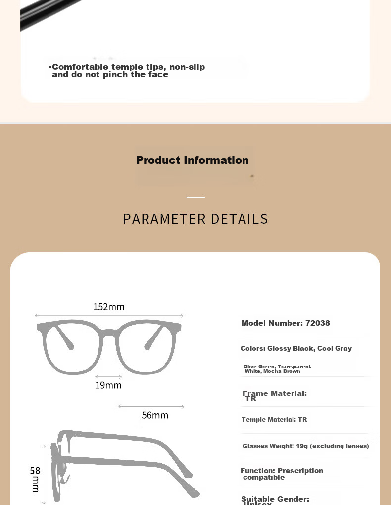 Cuntiandaofu Blue Light Blocking Glasses, Myopia Glasses, Anti-Radiation Glasses, Large Frame Slimming High-Definition Glasses for Men And Women, Glossy Black Frame, -1.00 Diopter 15