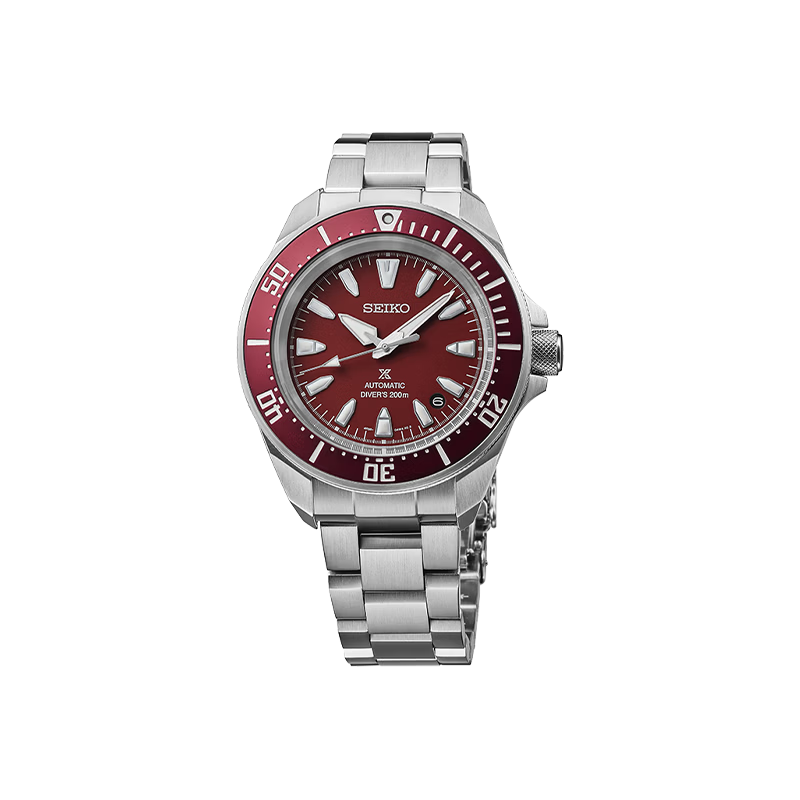 SEIKO Prospex Men's Classic Red Outdoor Sports Mechanical Watch SRPL11K1