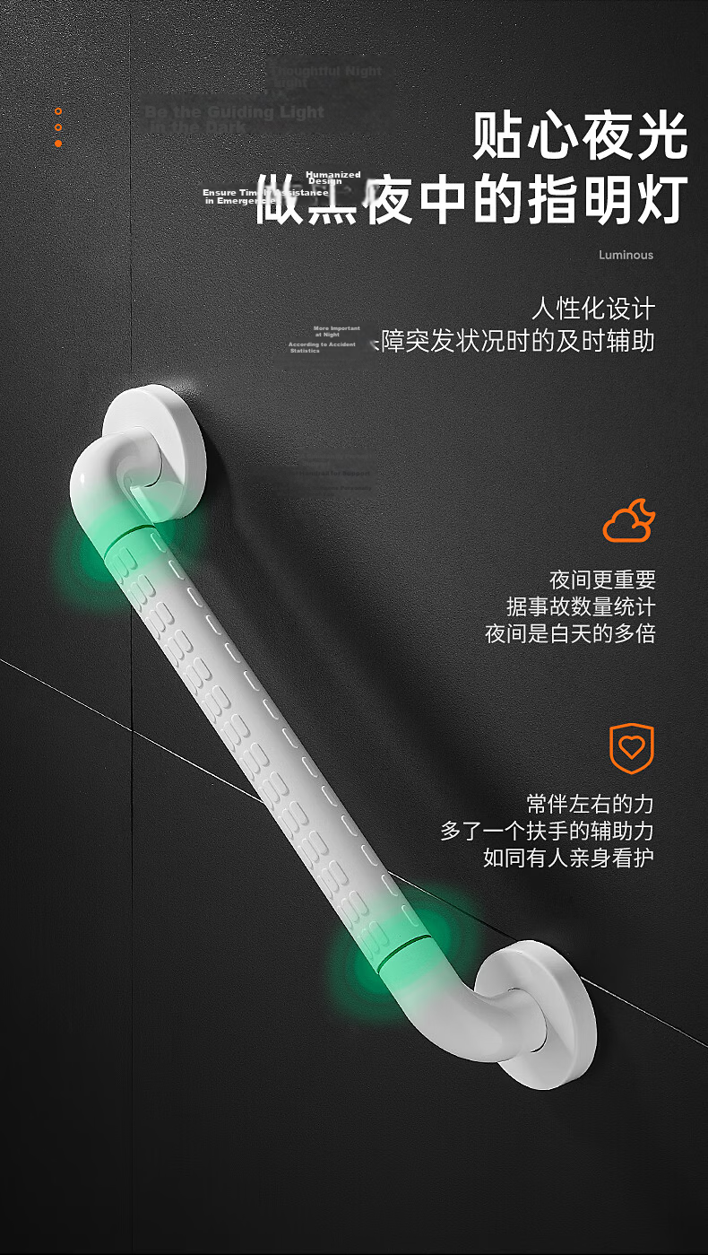 MuWei Accessible Toilet Grab Bar Elderly Safety Handrail Bathroom Anti-Slip Support Rail 10