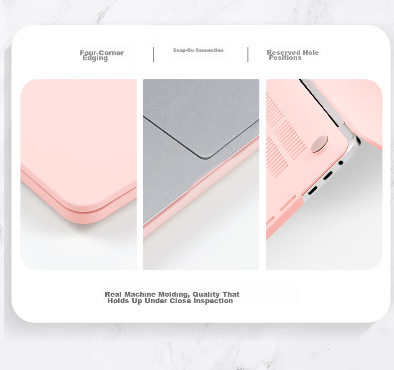DiyiGongfang Compatible with Apple Laptops, Protective Case for Macbook Air 13 M3/M4/M5, New 13.6-Inch Case for M2, Cream Gradient Color-Blocking Shell Set 11