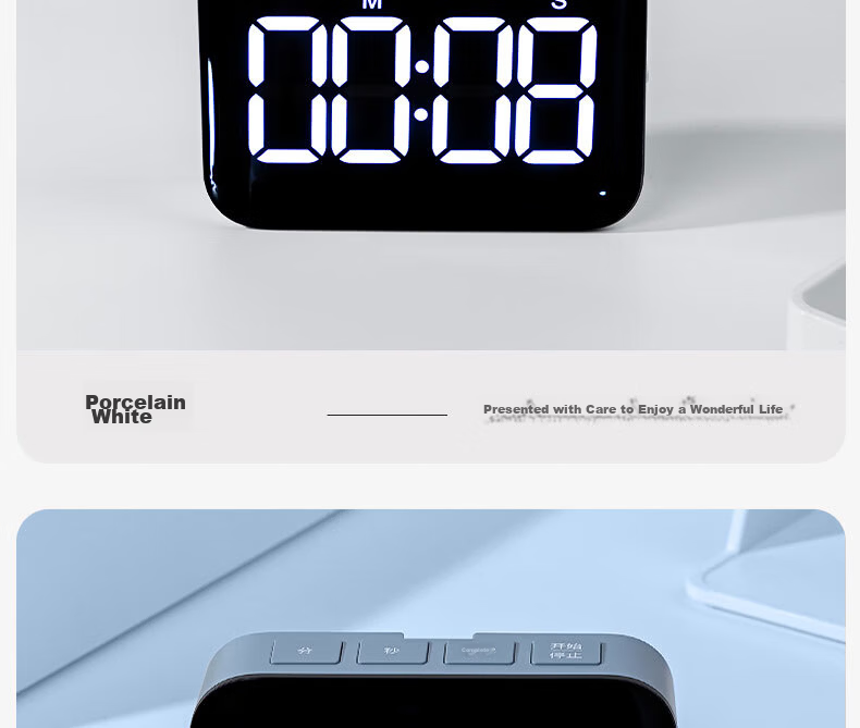 Deli NS883 Electronic Timer High-Definition Large Screen Time Management for Office, Students, Children Baking, Presentation, Back to School Gift 9