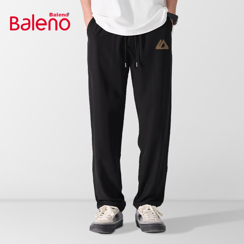 Baleno Men's Summer Thin Ice Silk Quick-Dry Casual Pants Breathable Skin-Friendly Youth Draped Versatile Sports Straight-Leg Trousers 16