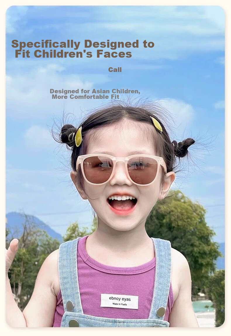 GOGOSOON Children's Sunglasses 2025 Boys Girls Summer UV Protection Foldable Sun Glasses Baby Sunglasses 4