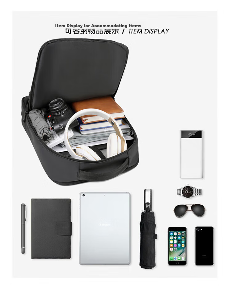 Lenovo 17.3-inch Laptop Backpack Large Capacity Water-Resistant Business Travel Student Bag for Xiaoxin and Legion Y9000P B44 4