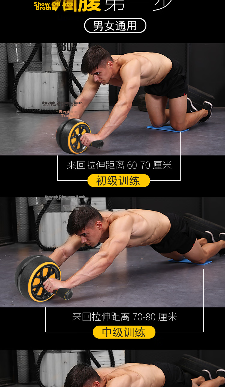 Duweike Ab Wheel Mat Shockproof Silent Enlarged Widened Balance Pad Non-Slip Yoga Mat for Home Fitness Gray 2