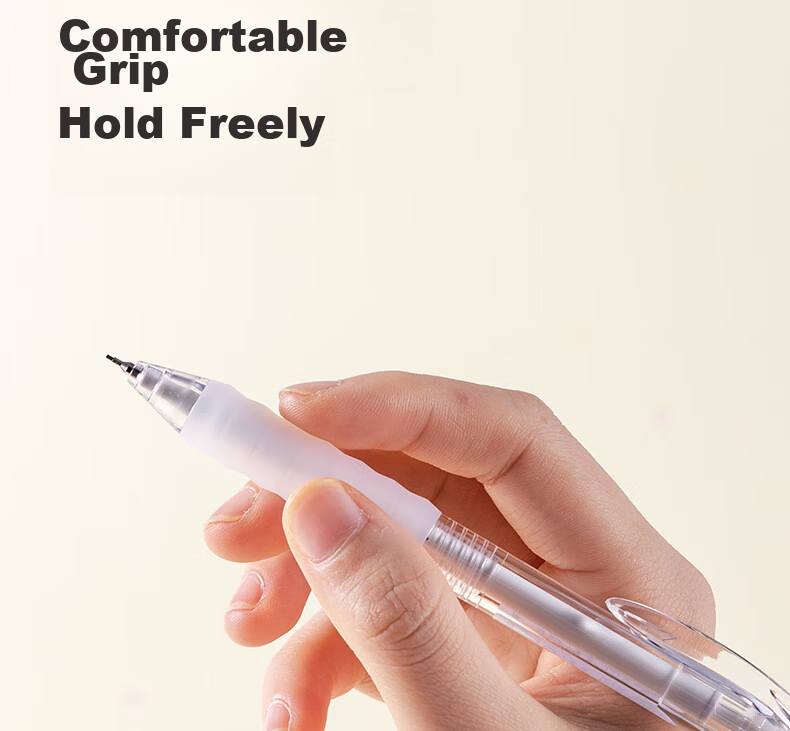 Deli Cloud Touch 0.5mm/HB Automatic Mechanical Pencil Set (1 Pencil, 20 Leads) Student Stationery Exam Drawing SH252-05 8