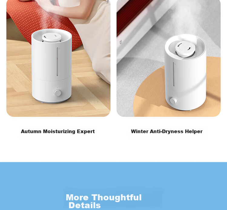 Mijia Xiaomi Humidifier 2 Bedroom Quiet Home Office Desktop Mini Air Humidifier Large Capacity Top-Fill MJJSQ06DY Gift Moisturizer for Women 26