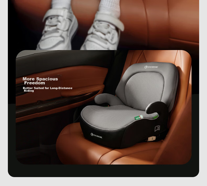 Ekobebe Children's Car Safety Seat Booster Cushion Portable Easy Car Seat Pad with Smart Ventilation Mailangmi 21