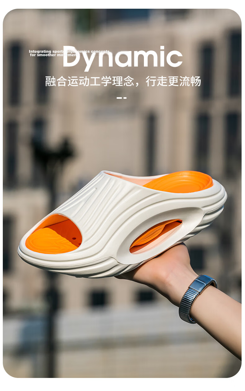 Daxixiansen Cloud Slippers, Men's Sandals with Stepping-On Feel, Sports Fashion Beach Thick-Soled Outdoor Slippers for Men, Black And White, Size 40-41 12