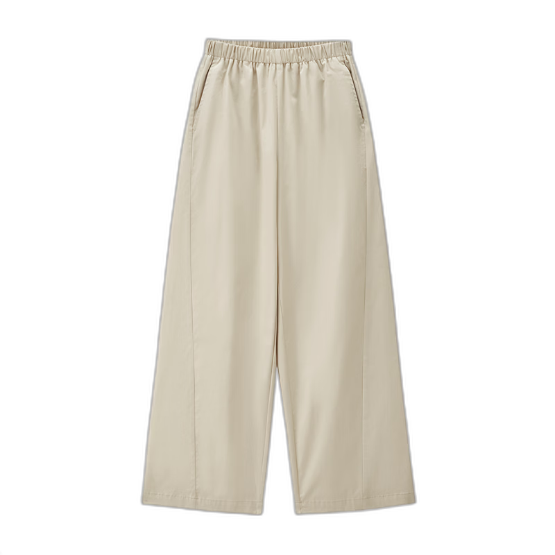 Giordano Women's Loose Fit Pants 2026 Summer New Elastic Cotton Stretch Waist Casual Trousers 05416305