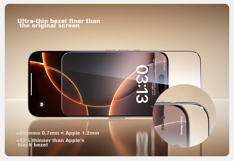 Shanmo [Enhanced Transparency No Black Edges] Tempered Glass Screen Protector for iPhone 17 Pro Max, High-Definition Full-Screen Smooth Anti-Fingerprint Dust-Free Installation Film 6